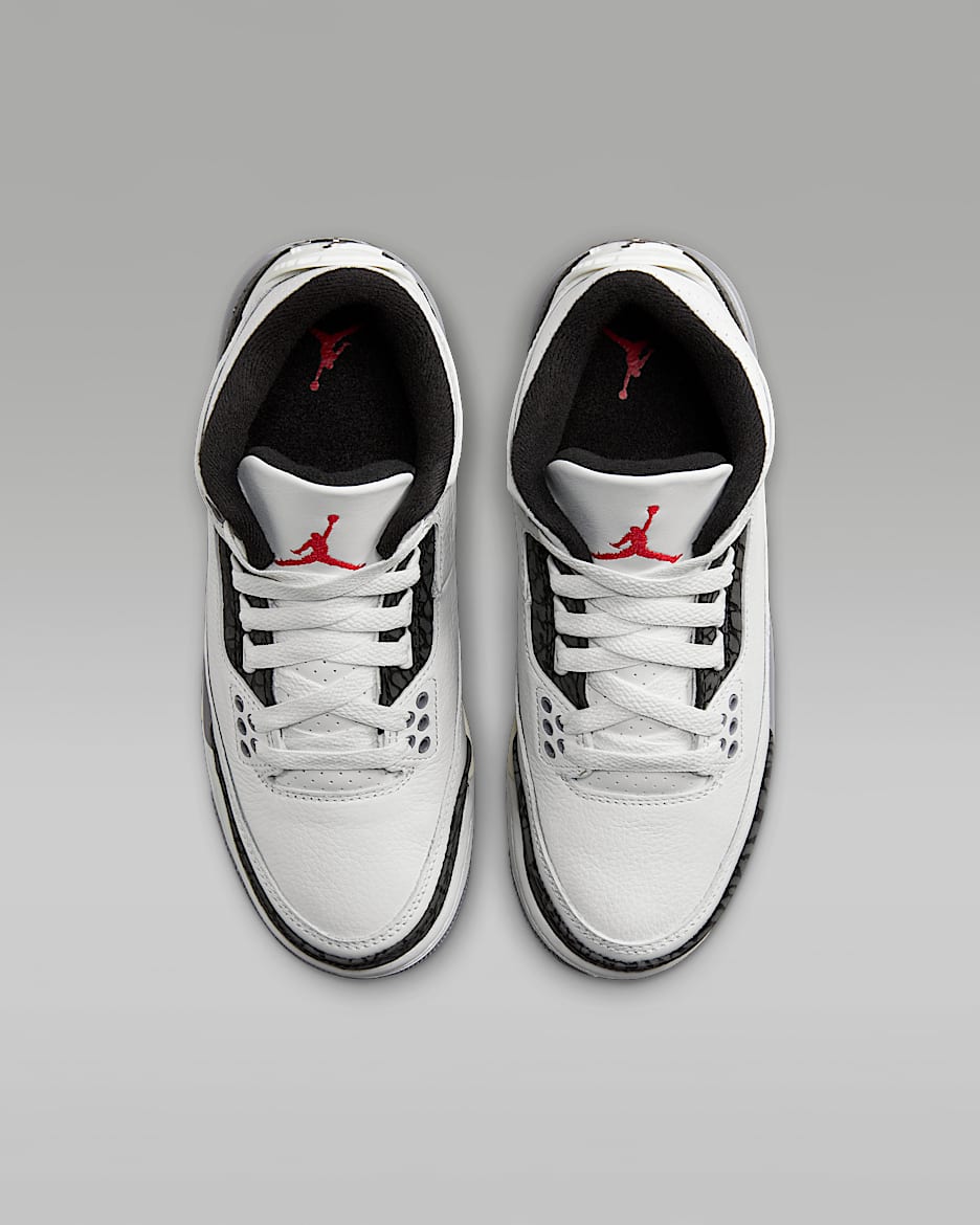 Air Jordan 3 Retro 'Cement Grey' Older Kids' Shoes. Nike ID